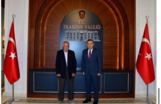 Emekli Vali Yazıcıoğlu, Vali Şahin’i ziyaret...