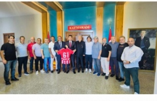 Sebat veteranlar kaymakam Şahin’i ziyaret ettiler