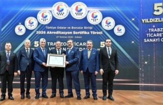 TTSO Akreditasyon Belgesi’ni Bakan Bolat ve Başkan...