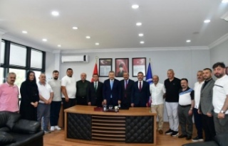 Vali Şahin ve kaymakam ocak Başkan Sivrikaya’yı...