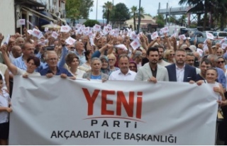 Yeni Parti Akçaabat’ta Yürüdü