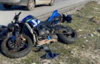 Ortahisar‘da motosiklet kazası 2.Yaralı.