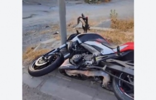 Maçka’da motosiklet kazası.
