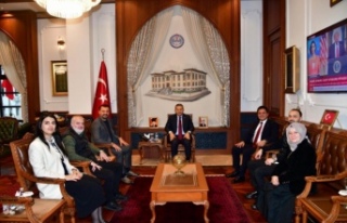 Trabzon Valisi Tahir Şahin’i başkan Hisoğlu ziyaret...