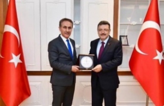 İl müdürü Arıcıoğlu Başkan Av.Genç’i ziyaret etti.