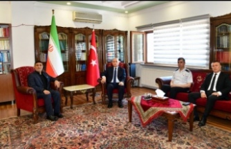 Vali Aziz Yıldırım, İran İslam Cumhuriyeti Trabzon Başkonsolosu Naser Mohebati'ye Taziye Ziyaretinde Bulundu