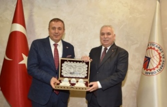 Vali Yıldırım'dan TTSO'ya veda ziyareti