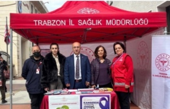 Kanser haftası farkındalık standı açıldı