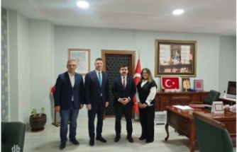 Kaymakam Sapmaz‘ı ziyaret.