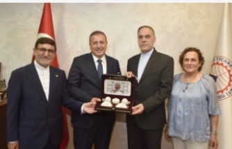 İran Büyükelçisi TTSO'yu ziyaret etti. "Trabzon'u yeniden transit noktası olarak kullanmak istiyoruz