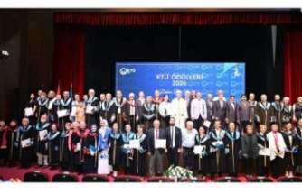 KTÜ’de ödül dağıtım Töreni yapıldı