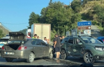 Arsin-Yanbolu’da trafik kazası 2 yaralı