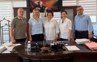 Başkan Kaplan, Müdür Komar’ı ziyaret etti
