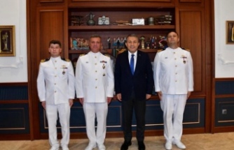 Denizciler Vali Şahin’i ziyaret ettiler