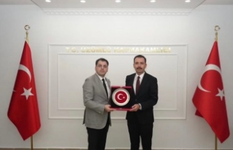 Genel Sekreter Üçüncü, Kaymakam Hökenekli’yi ziyaret etti
