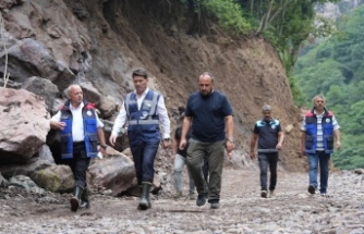ORTAHİSAR BELEDİYE BAŞKANI AHMET KAYA, ÇAĞLAYAN ŞELALESİ PROJESİ’NDE İNCELEMELERDE BULUNDU