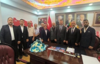 Başkan Özkan Başkan Hacısalihoğlu’nu ziyaret etti
