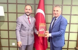 İlçe başkanı akkoç kaymakam kotanı ziyaret etti.