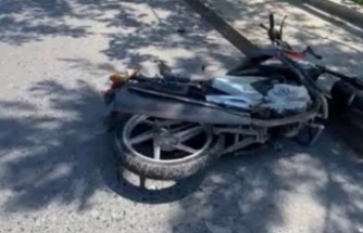 Maçka’da motosiklet kazası 2.yaralı.