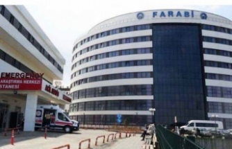 Ortahisar ilçesinde yüksekten düşen şahıs ağır yaralandı.