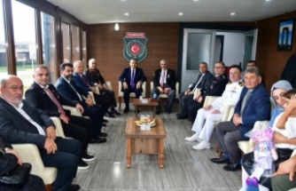 Trabzon Bürokrasisi Gaziler Derneği’ni ziyaret ettiler