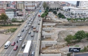 Akçaabat-düzköy yolunda trafik kazası 1.Yaralı.