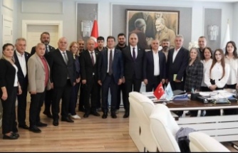 Başkan Batmaz Başkan Kaya’yı ziyaret etti.