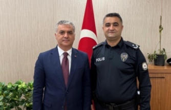 Başkan bıyık  ilçe emniyet müdürü Bekir Özdensi ziyaret etti.