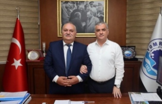 Başkan Emirzeoğlu Başkan bıyık’ı ziyaret etti