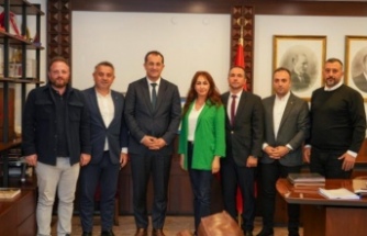 Başkan tiryaki başkan Ekim’i ziyaret etti.