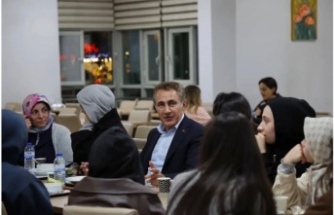 il müdürü arıcıoğlu öğrencilerle yemek yedi.