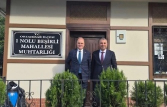 Kaymakam kotan muhtar eyüboğlu’nu ziyaret etti