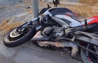 Maçka’da motosiklet kazası.