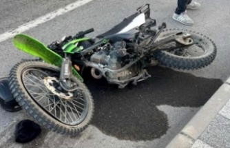 Ortahisar‘da motosiklet kazası.
