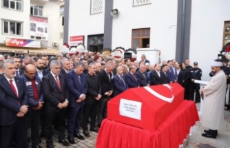 Polis memuru Şahin Sağlam Devlet Töreni ile uğurlandı.
