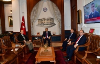 Rektörler Vali Şahin’i ziyaret ettiler