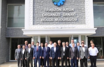 AK Parti Trabzon Milletvekili Adil Karaismailoğlu Trabzon Arsin OSB'de"