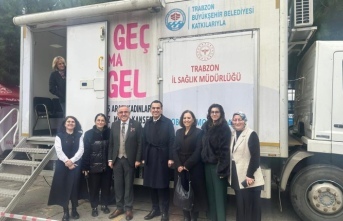 Başhekim Dr kapısız ve Başkan Dr.kul kanser taramalarına katıldılar.