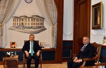 Kaymakam kotan vali Şahin’i ziyaret etti