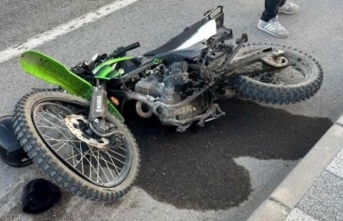Ortahisar‘da motosiklet kazası.
