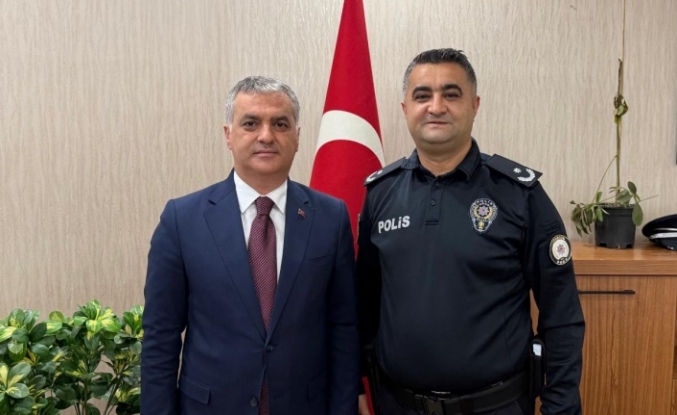 Başkan bıyık  ilçe emniyet müdürü Bekir Özdensi ziyaret etti.