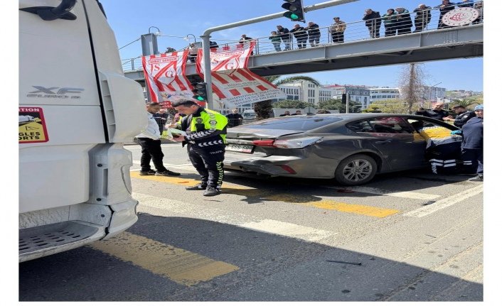 Akçaabat'ta Korkutan kaza