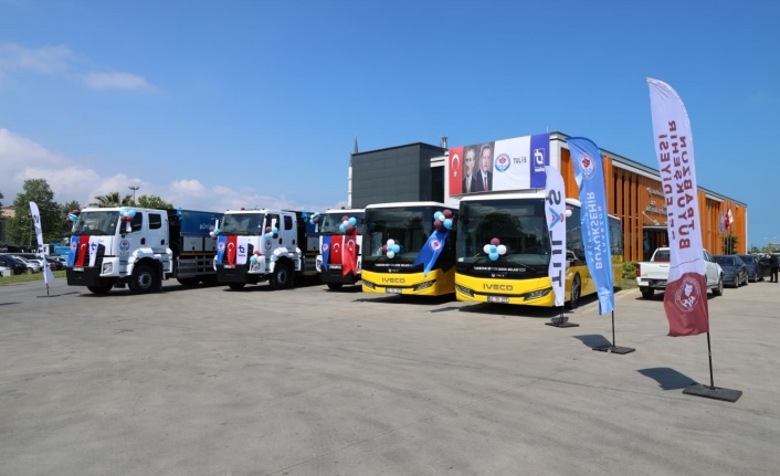 BÜYÜKŞEHİR FİLOSUNA 5 YENİ ARAÇ DAHİL EDİLDİ