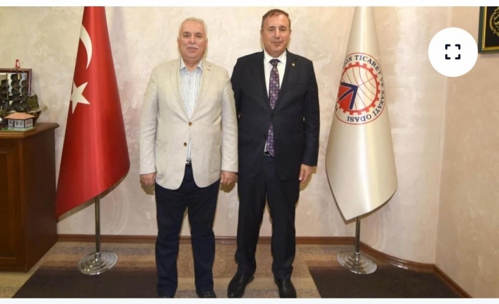 Eski Vali Yıldırım, Başkan Çelebi’yi ziyaret etti