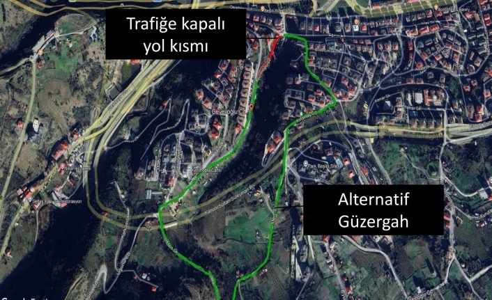 Büyükşehir'den kapalı yol uyarısı