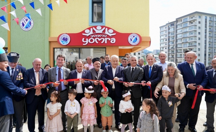BAŞKAN AHMET KAYA, YOMRA’DA KREŞ AÇILIŞINA KATILDI