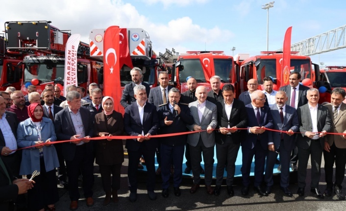 TRABZON İTFAİYESİ'NE 9 YENİ ARAÇ KAZANDIRILDI