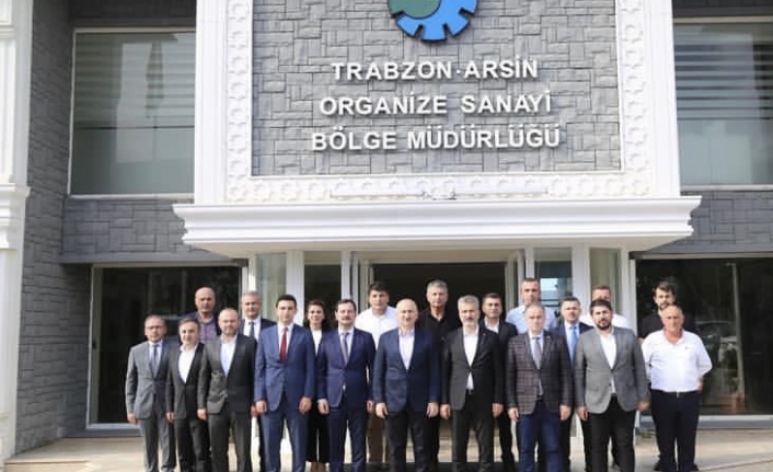 AK Parti Trabzon Milletvekili Adil Karaismailoğlu Trabzon Arsin OSB'de"