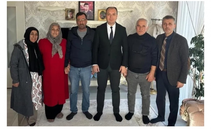 Şehit ailelerini ziyaret.