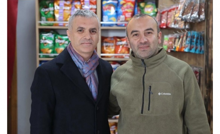 Başkan bıyık esnafı ziyaret etti